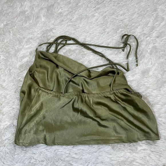 Princess-polly Women's Green Crop-top - Picture 3 of 3